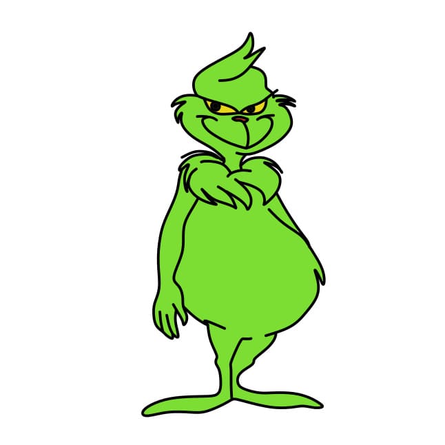 Hướng dẫn vẽ Grinch trong phim Kẻ cắp Giáng Sinh