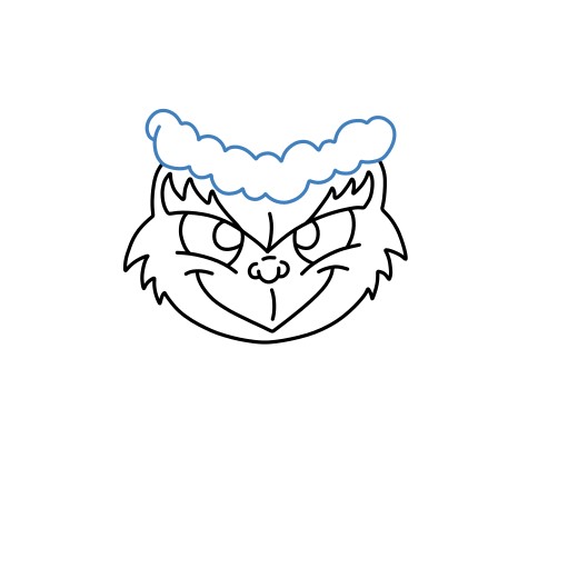 Hướng dẫn vẽ Grinch trang phục giáng sinh - Bước 5