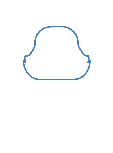 Hướng dẫn vẽ Grinch chán nản - Bước 1