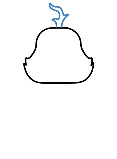 Hướng dẫn vẽ Grinch chán nản - Bước 2