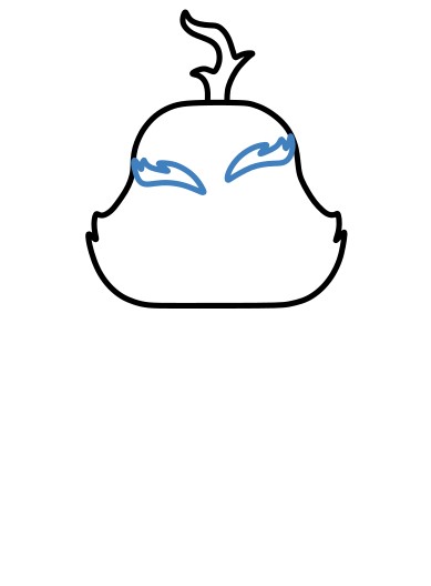 Hướng dẫn vẽ Grinch chán nản - Bước 3