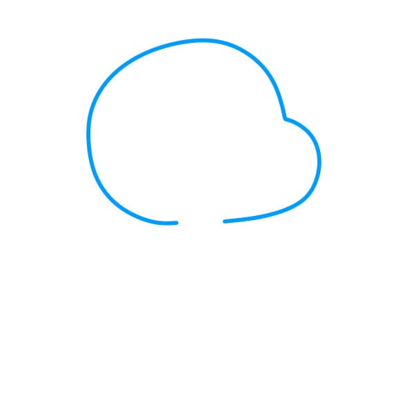 Hướng dẫn vẽ Gumball vui vẻ và thân thiện cho bé - Bước 1