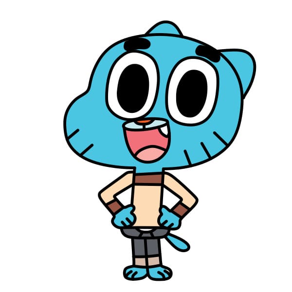 Cách vẽ Gumball