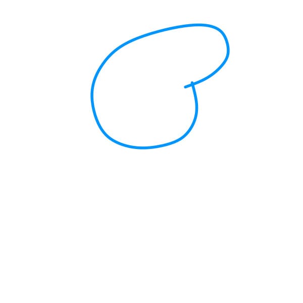 Hướng dẫn vẽ Heo Peppa đơn giản và đẹp cho bé - Bước 1