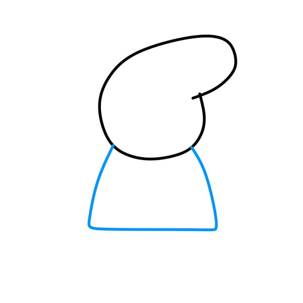 Hướng dẫn vẽ Heo Peppa đơn giản và đẹp cho bé - Bước 2