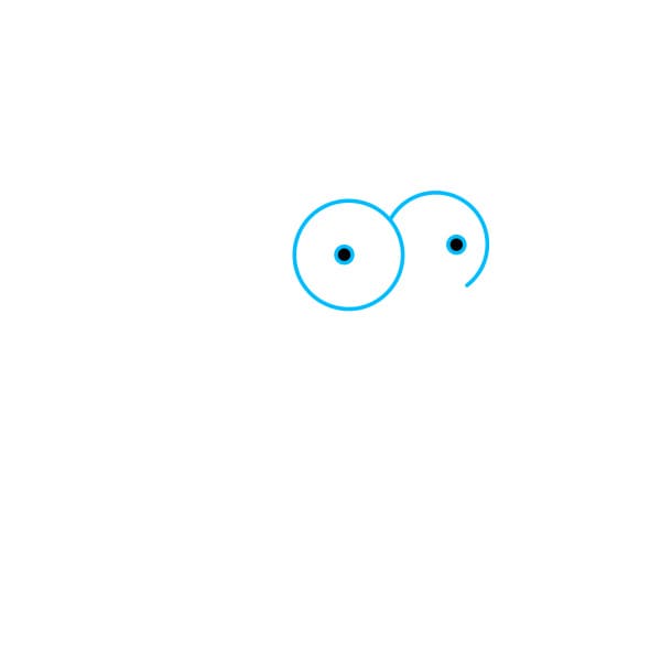 Hướng dẫn vẽ chân dung của ngài Homer Simpson - Bước 1