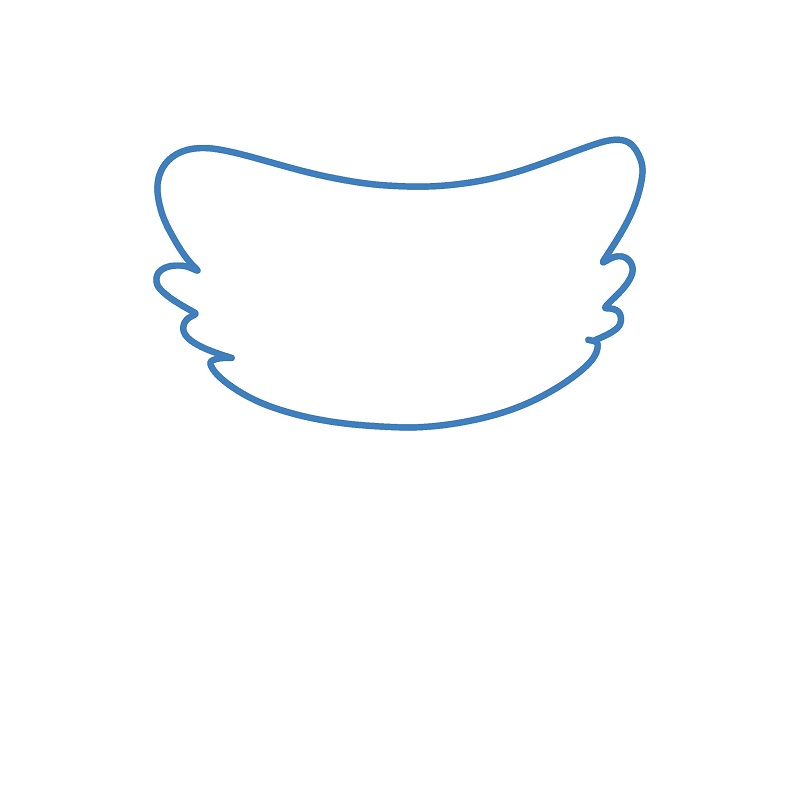 Hướng dẫn vẽ Huggy Wuggy chibi. - Bước 1