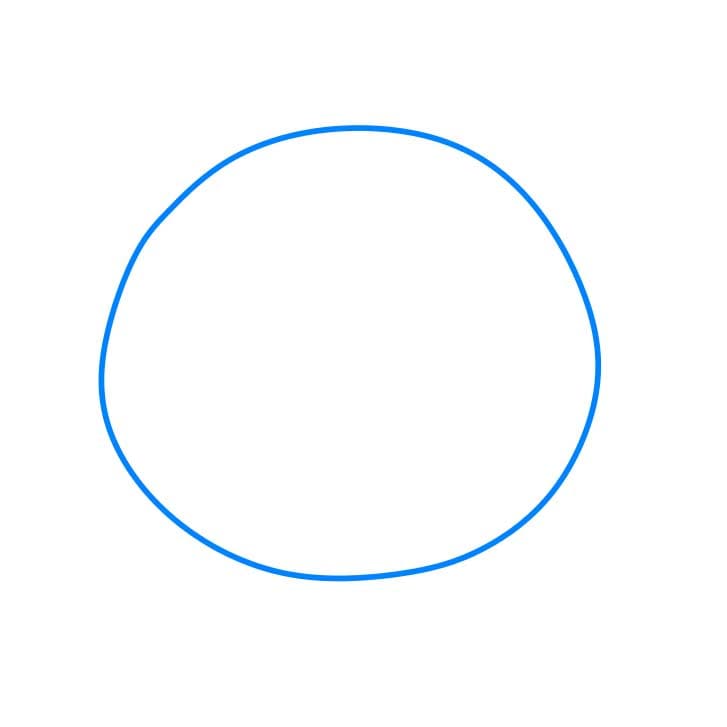 Hướng dẫn vẽ Jack Skellington đơn giản cho bé - Bước 1