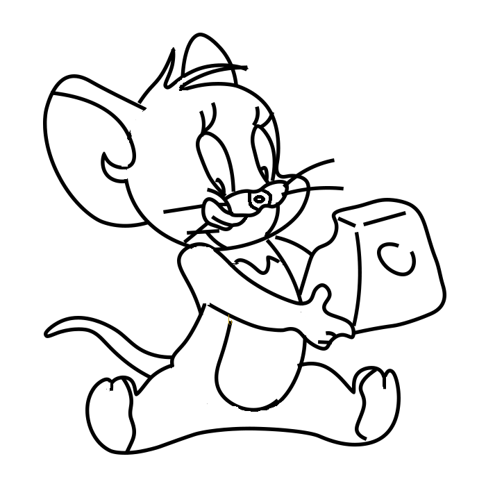 Hướng dẫn cách vẽ chú chuột Jerry siêu đáng yêu và ngộ nghĩnh cho bé - Bước 11