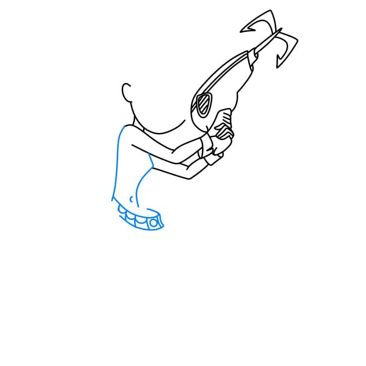 Hướng dẫn cách vẽ Kim Possible đơn giản và đẹp cho bé - Bước 4