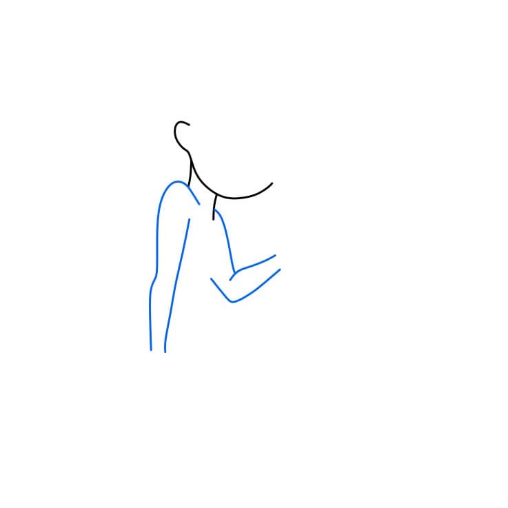 Hướng dẫn cách vẽ Kim Possible đơn giản và dễ thương cho bé - Bước 2