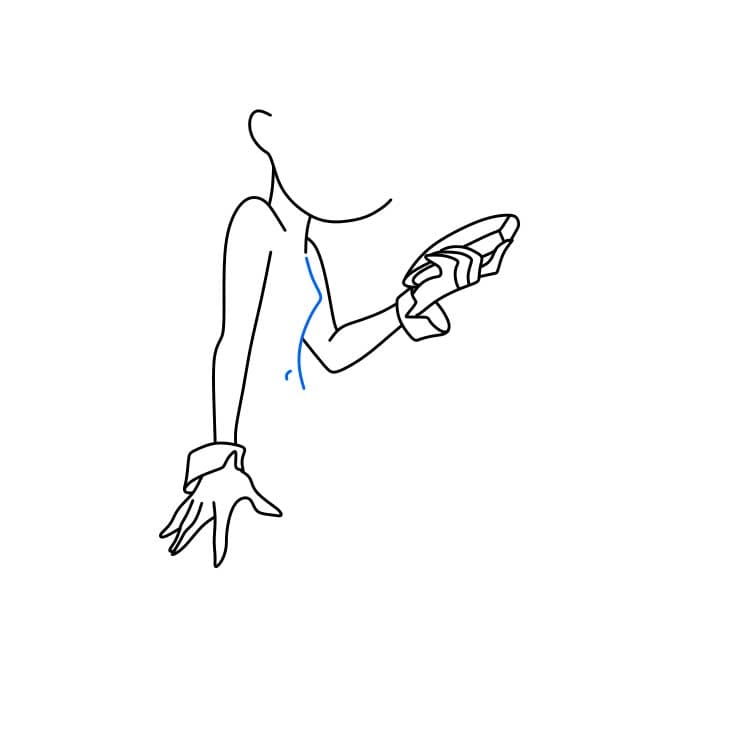 Hướng dẫn cách vẽ Kim Possible đơn giản và dễ thương cho bé - Bước 4