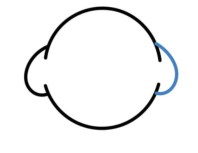 Hướng dẫn vẽ Kirby mỉm cười. - Bước 4