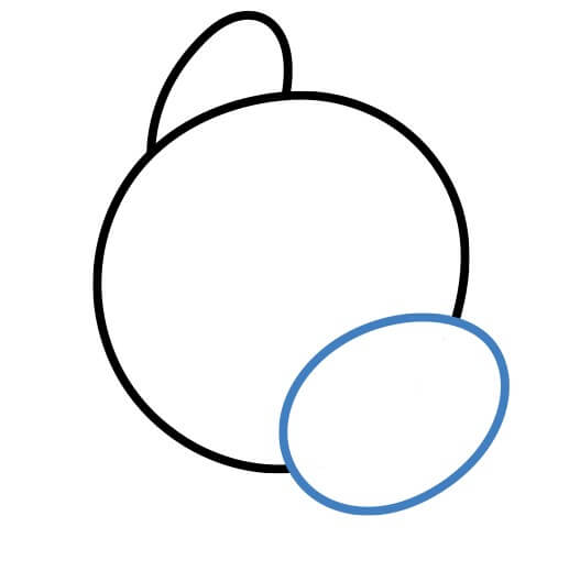 Hướng dẫn vẽ Kirby năng động. - Bước 3