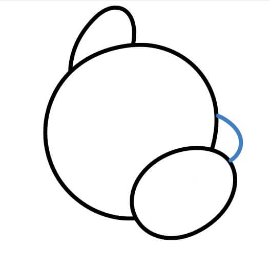 Hướng dẫn vẽ Kirby năng động. - Bước 4