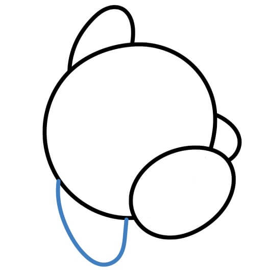 Hướng dẫn vẽ Kirby năng động. - Bước 5