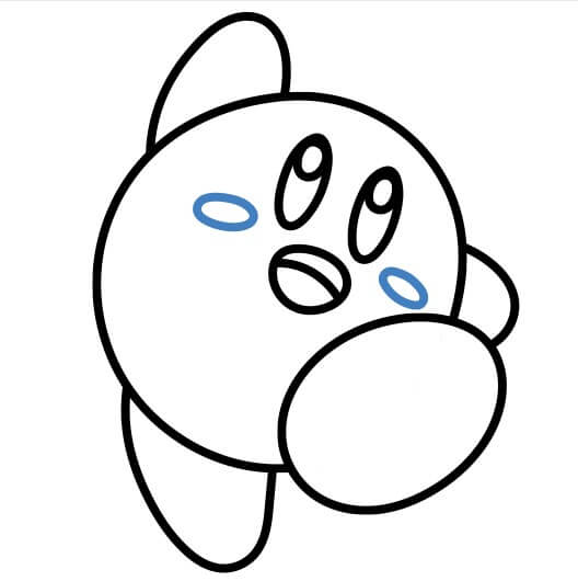Hướng dẫn vẽ Kirby năng động. - Bước 8