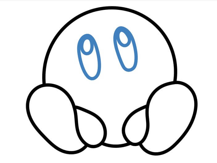Hướng dẫn vẽ Kirby đáng yêu. - Bước 7