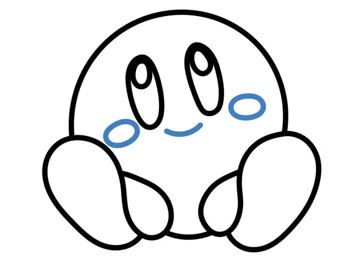 Hướng dẫn vẽ Kirby đáng yêu. - Bước 8