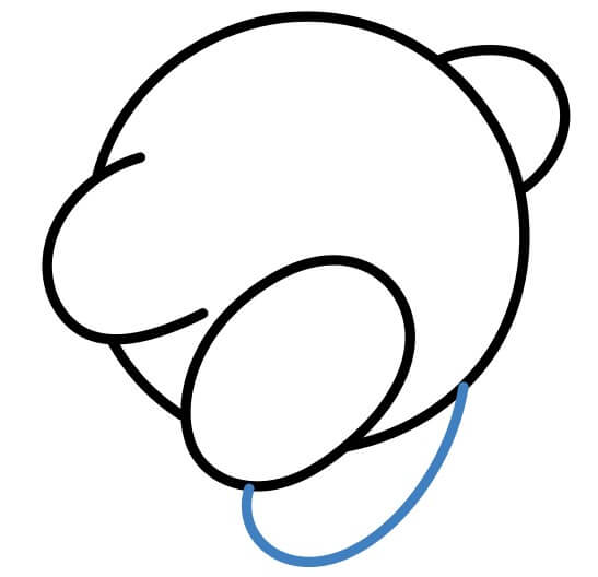 Hướng dẫn vẽ Kirby nhảy nhót vui vẻ. - Bước 5