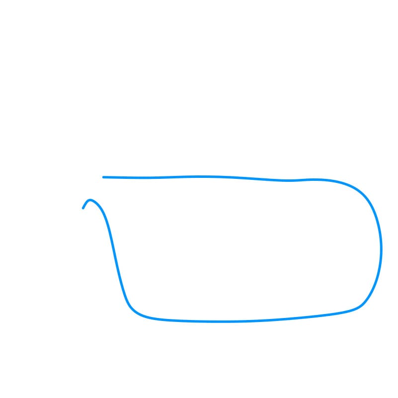 Hướng dẫn vẽ ô tô Lightning Mcqueen đẹp và tinh tế cho bé - Bước 1