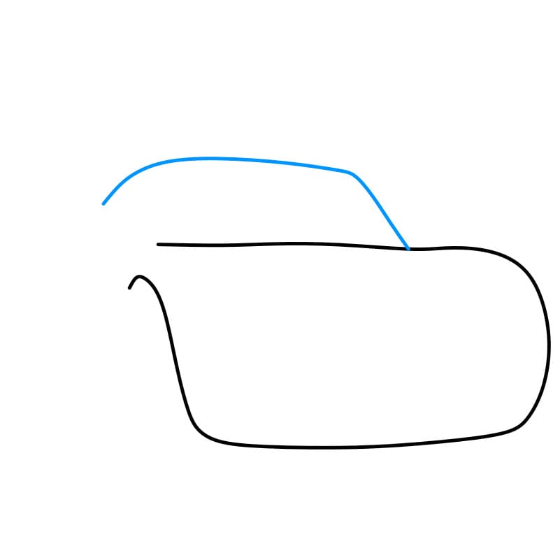 Hướng dẫn vẽ ô tô Lightning Mcqueen đẹp và tinh tế cho bé - Bước 2