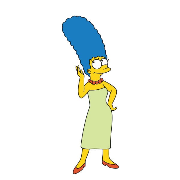 Hướng dẫn vẽ nhân vật Marge Simpson