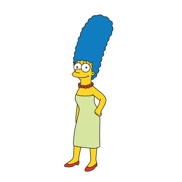 Hướng dẫn Vẽ nhân vật Marge Simpson - Bước 9