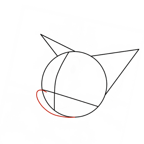 Hướng dẫn cách vẽ mèo Tom đơn giản cho bé - Bước 3