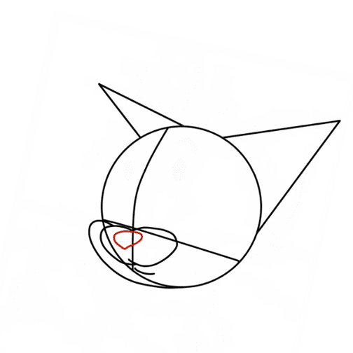 Hướng dẫn cách vẽ mèo Tom đơn giản cho bé - Bước 4