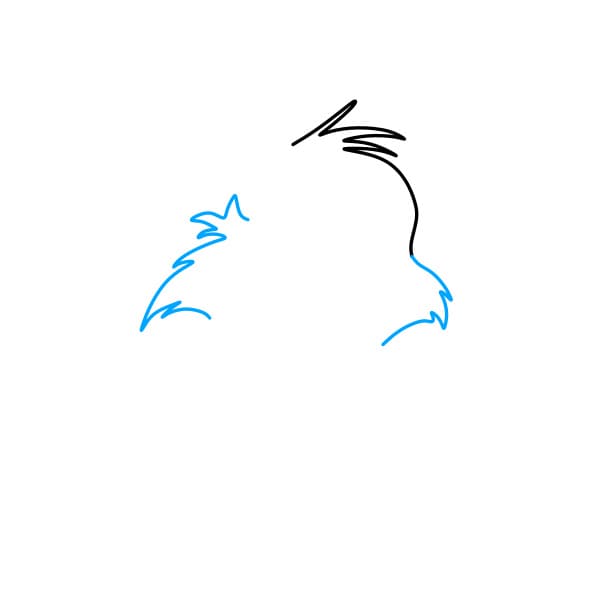 Hướng dẫn vẽ mèo Tom đáng yêu và rất thông minh - Bước 2