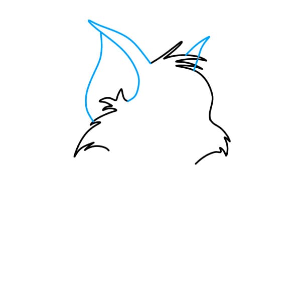 Hướng dẫn vẽ mèo Tom đáng yêu và rất thông minh - Bước 3