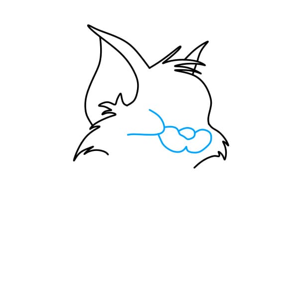 Hướng dẫn vẽ mèo Tom đáng yêu và rất thông minh - Bước 4