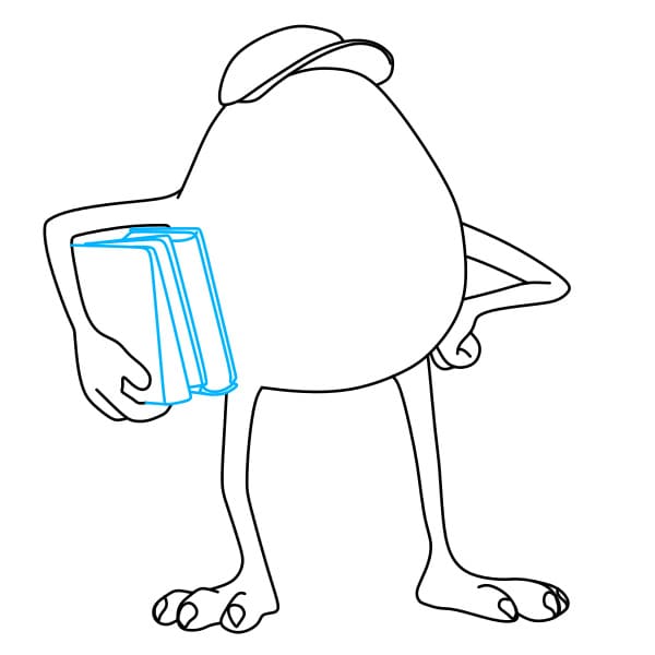 Hướng dẫn vẽ Mike Wazowski (một nhân vật trong phim Monsters Inc.) đơn giản và đẹp cho bé - Bước 5