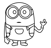 Hướng dẫn cách vẽ Minion 2 mắt đơn giản và ngộ nghĩnh đáng yêu cho bé - Bước 7