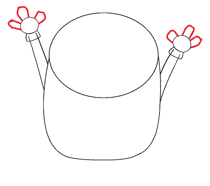 Hướng dẫn cách vẽ Minion đơn giản cho bé - Bước 4