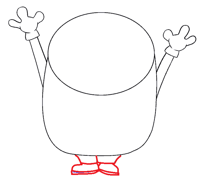 Hướng dẫn cách vẽ Minion đơn giản cho bé - Bước 5