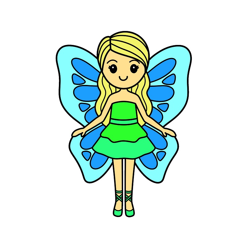 Hướng dẫn vẽ nàng tiên xinh đẹp.