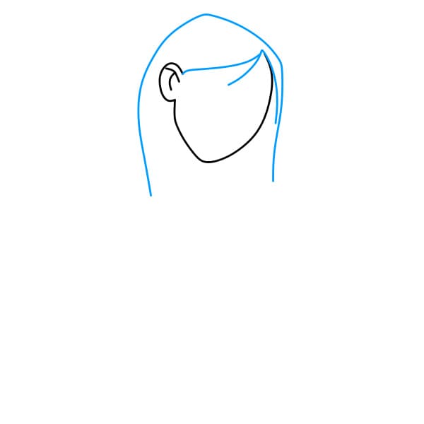 Hướng dẫn vẽ nhân vật Mulan (Hoa Mộc Lan) thân thiện cho bé - Bước 3