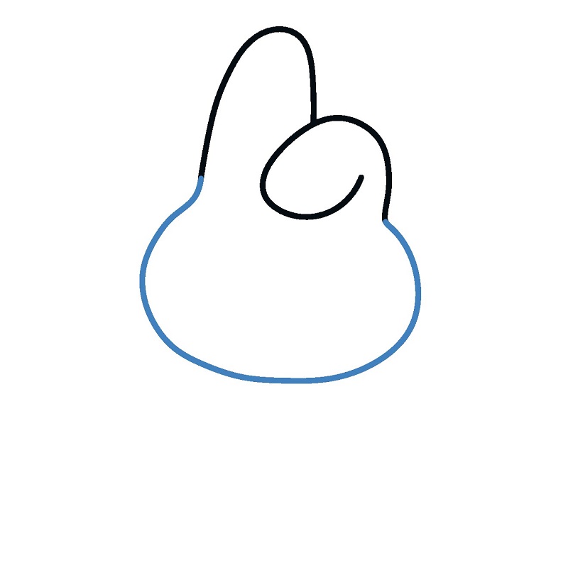 Hướng dẫn vẽ My Melody đơn giản. - Bước 2