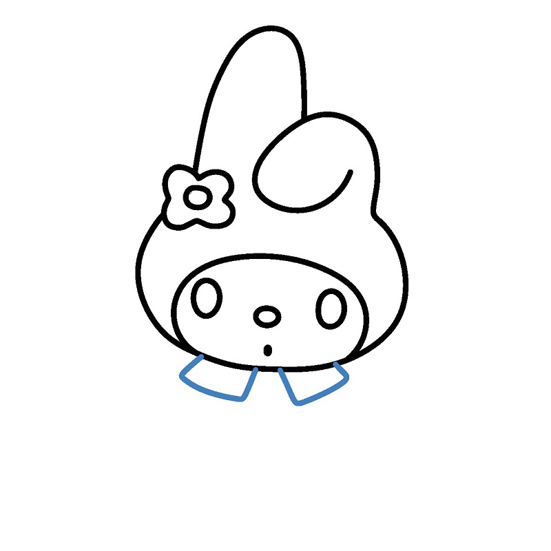 Hướng dẫn vẽ My Melody đơn giản. - Bước 6