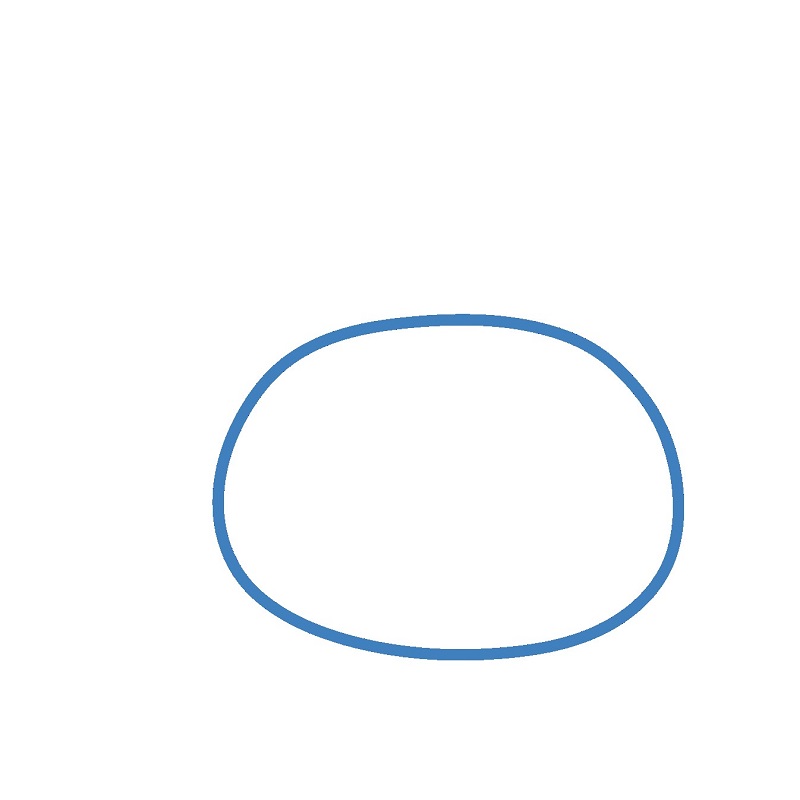 Hướng dẫn vẽ đầu của My Melody. - Bước 1