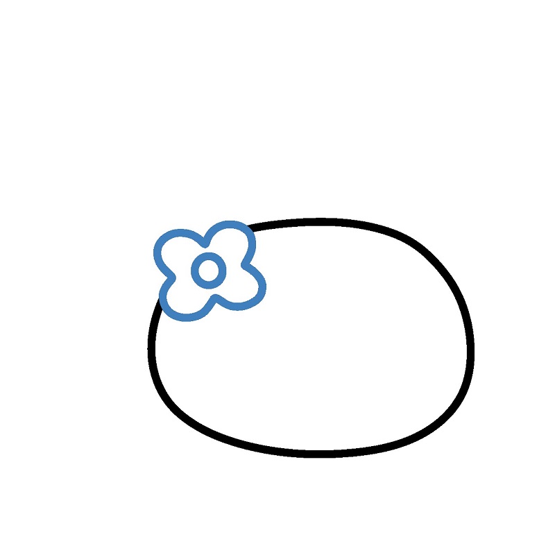 Hướng dẫn vẽ đầu của My Melody. - Bước 2