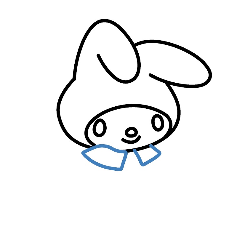 Hướng dẫn vẽ My Melody vui vẻ. - Bước 5