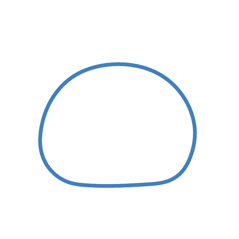 Hướng dẫn vẽ My Melody chibi đáng yêu. - Bước 1