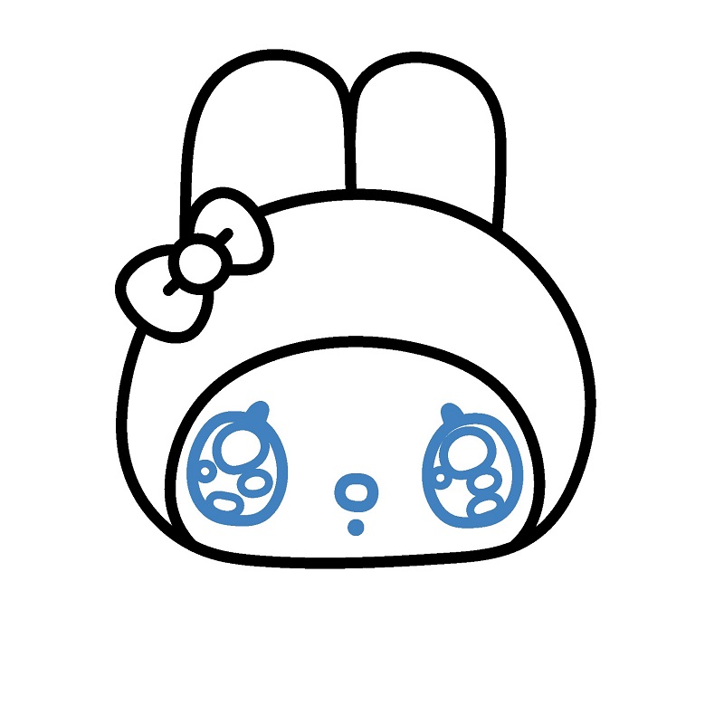 Hướng dẫn vẽ My Melody chibi đáng yêu. - Bước 5