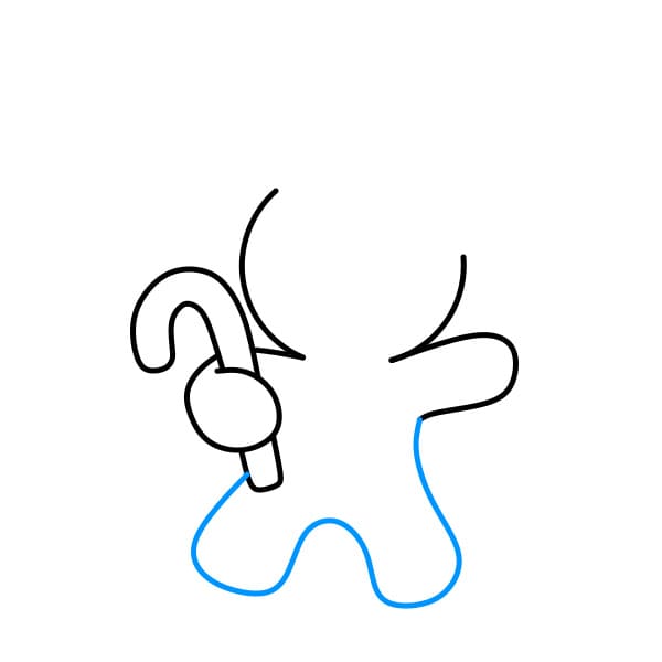 Hướng dẫn vẽ người bánh gừng đơn giản và đẹp cho bé - Bước 4