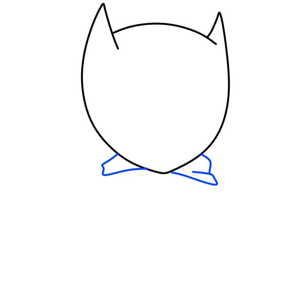 Hướng dẫn vẽ người dơi đơn giản và đẹp cho bé - Bước 2
