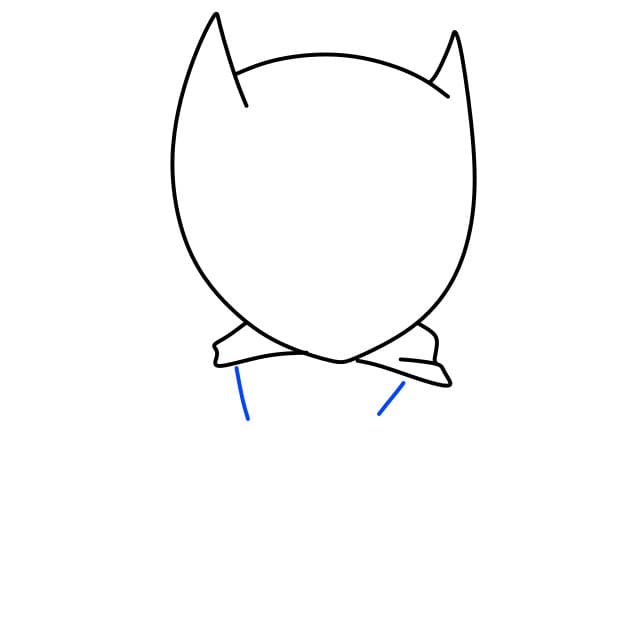 Hướng dẫn vẽ người dơi đơn giản và đẹp cho bé - Bước 3