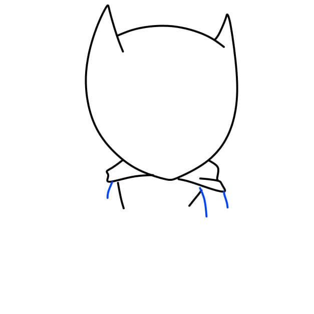 Hướng dẫn vẽ người dơi đơn giản và đẹp cho bé - Bước 4